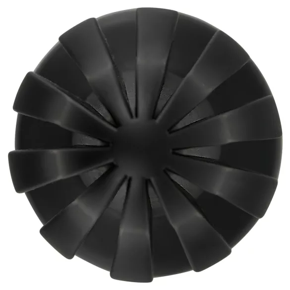 ANOS - plug anal souple nervuré - 7 cm (noir)