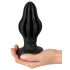 ANOS - plug anal souple nervuré - 7 cm (noir)