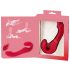 You2Toys - gode ceinture vibrant sans harnais - télécommande - silicone rouge