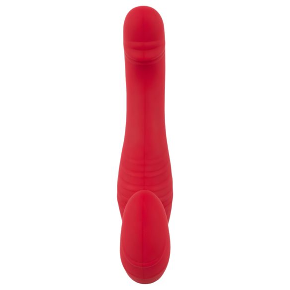You2Toys - gode ceinture vibrant sans harnais - télécommande - silicone rouge