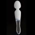 Vibromasseur LED en silicone-verre transparent