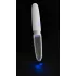 Liaison Straight - vibromasseur LED rechargeable (transparent-blanc)