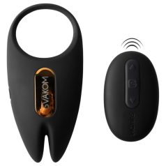   Svakom Winni 2 - anneau pénien vibrant télécommandé - silicone noir