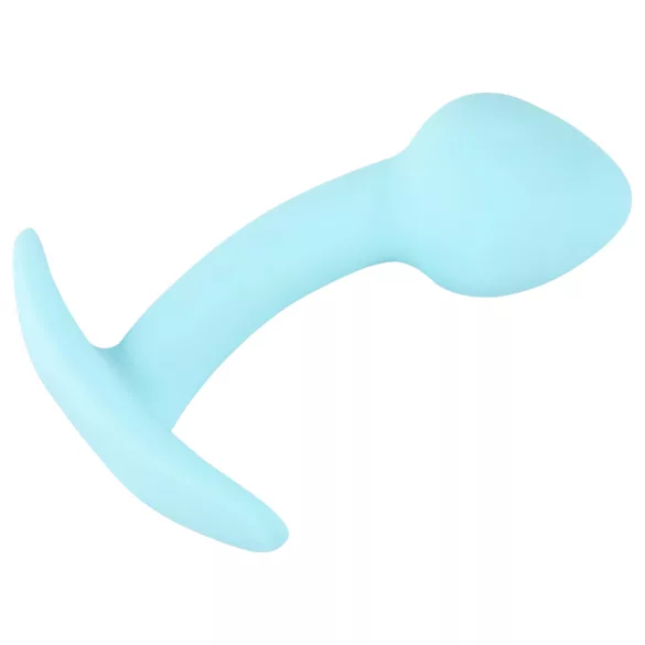 Cuties - mini plug anal - silicone - bleu 2,6 cm