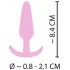 Cuties - plug anal mini - silicone - rose - 2,1 cm