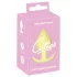 Cuties - plug anal mini - silicone - jaune 3,1 cm