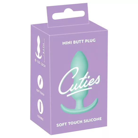 Cuties - plug anal mini - silicone - menthe 2,3 cm