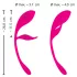 SMILE - œuf vibrant télécommandé rechargeable - silicone rose