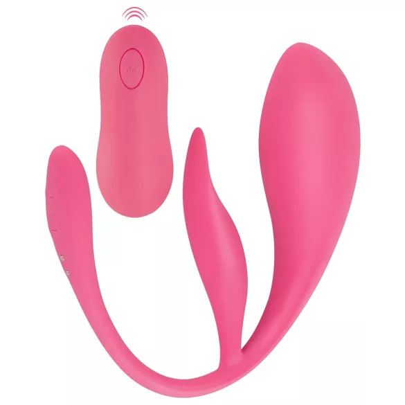 SMILE - œuf vibrant télécommandé rechargeable - silicone rose