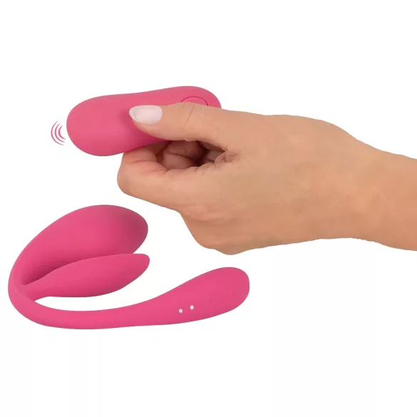SMILE - œuf vibrant radio à batterie rechargeable, portable (rose)