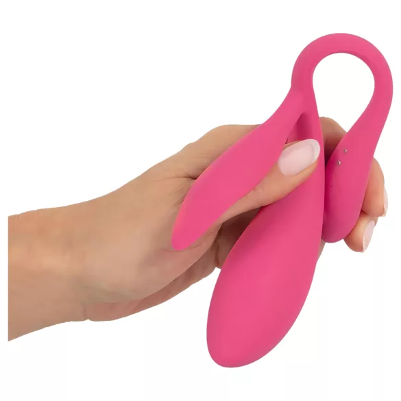 SMILE - œuf vibrant radio à batterie rechargeable, portable (rose)