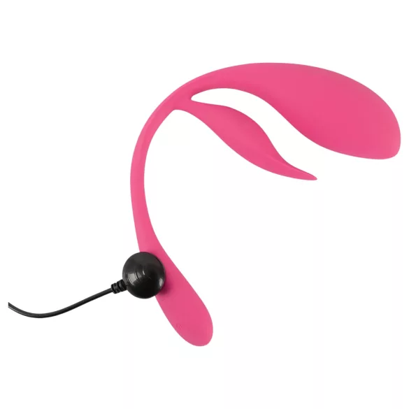 SMILE - œuf vibrant radio à batterie rechargeable, portable (rose)