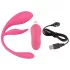 SMILE - œuf vibrant radio à batterie rechargeable, portable (rose)