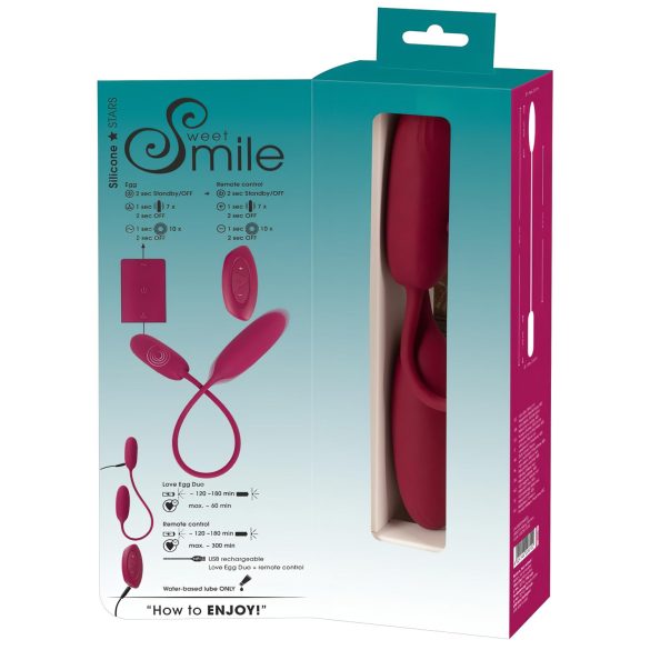 Smile - œuf vibrant duo - stimulation vaginale et anale