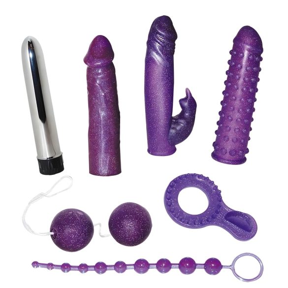 You2Toys - Kit sextoy vibrant pailleté 7 pièces