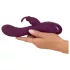 SMILE - vibromasseur rabbit 3 moteurs rechargeable - silicone violet