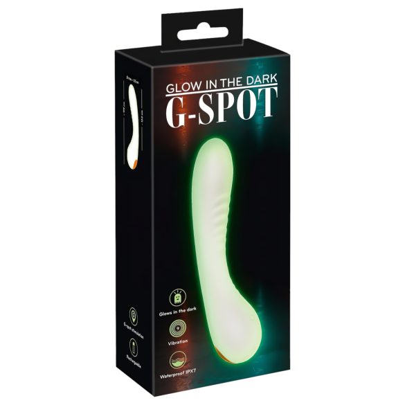 You2Toys - vibromasseur point G lumineux - phosphorescent blanc