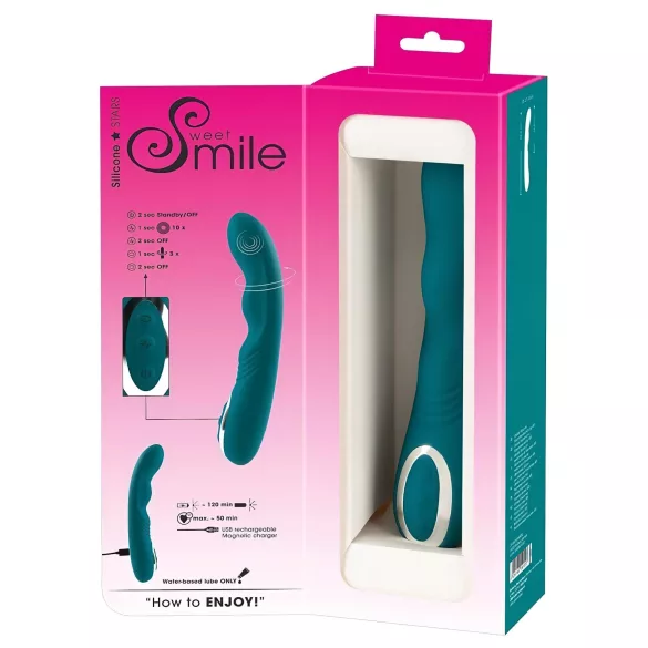SMILE - vibromasseur point G rotatif rechargeable étanche - vert