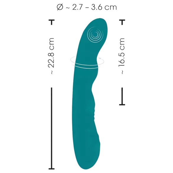 SMILE - vibromasseur point G rotatif rechargeable étanche - vert