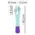 You2Toys - vibromasseur rechargeable étanche double moteur - multicolore