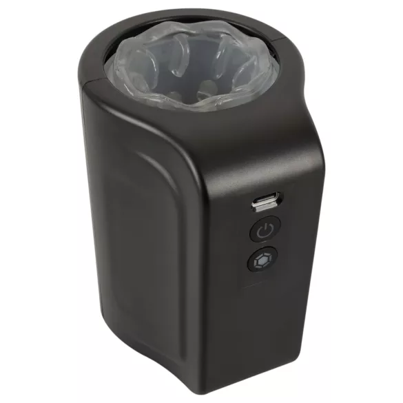 Rebel - masturbateur rotatif étanche - silicone noir