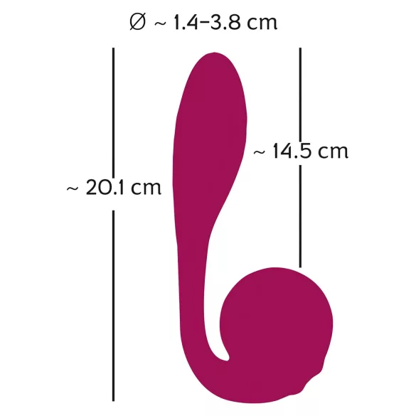 You2Toys Rosenrot - vibromasseur point G rechargeable étanche - rouge