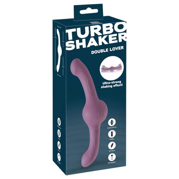 You2Toys - Vibromasseur double extrémité - puissant - silicone violet