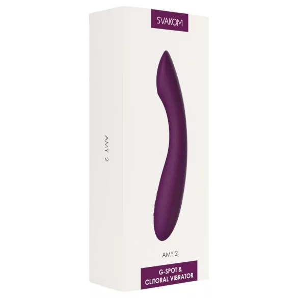 Svakom Amy 2 - vibromasseur point G rechargeable étanche - violet