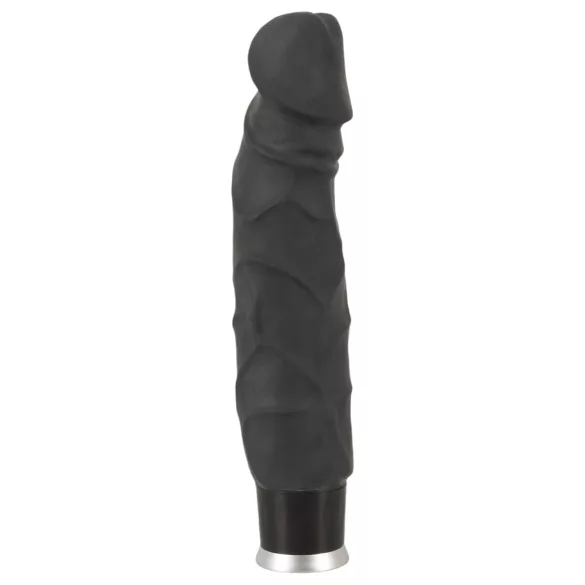 Nature Skin - godemichet réaliste vibrant - noir 22cm