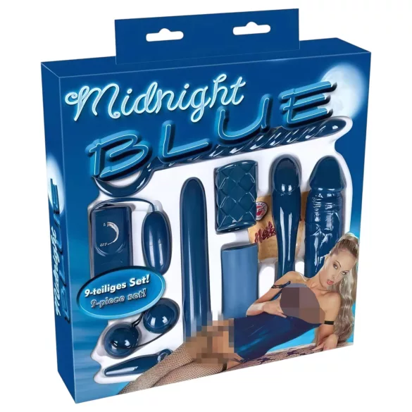 You2Toys - Coffret sextoy vibrant 9 pièces - midnight blue