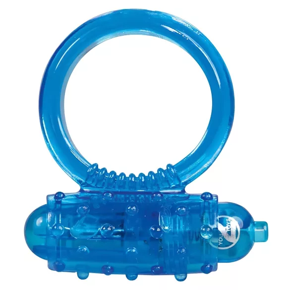 You2Toys - anneau pénien vibrant en silicone - bleu