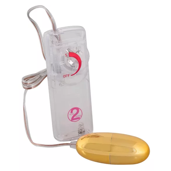 You2Toys - Œuf vibrant - doré - stimulation clitoridienne