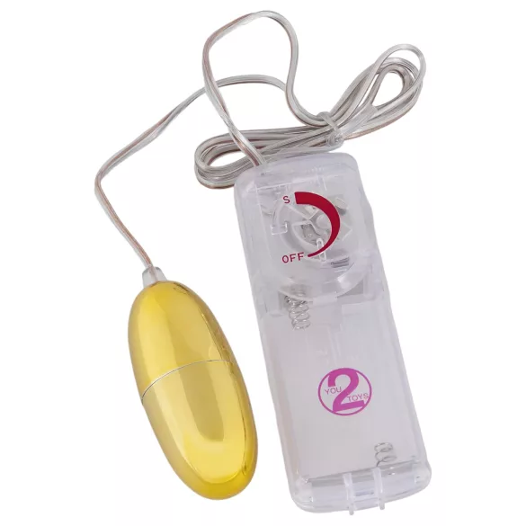 You2Toys - Œuf vibrant - doré - stimulation clitoridienne