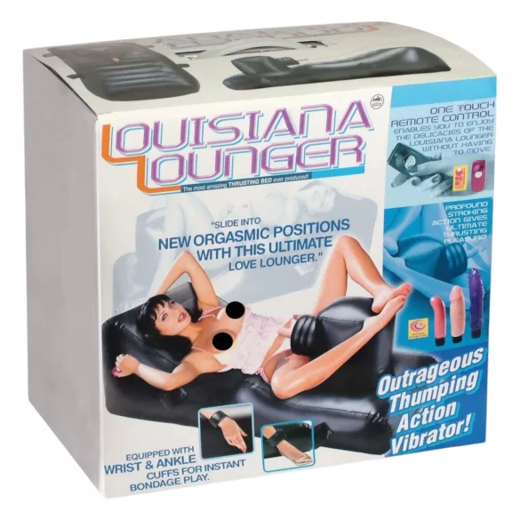 NMC - Louisiana Lounger - machine sexuelle avec vibromasseur intégré (noir)