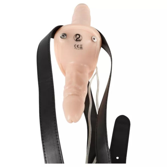 You2Toys - gode ceinture duo vibrant - couleur chair