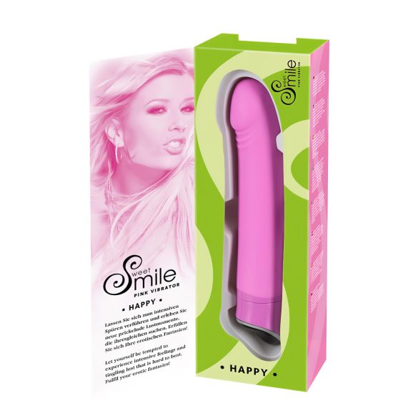 SMILE Happy - vibromasseur 7 modes - silicone rose