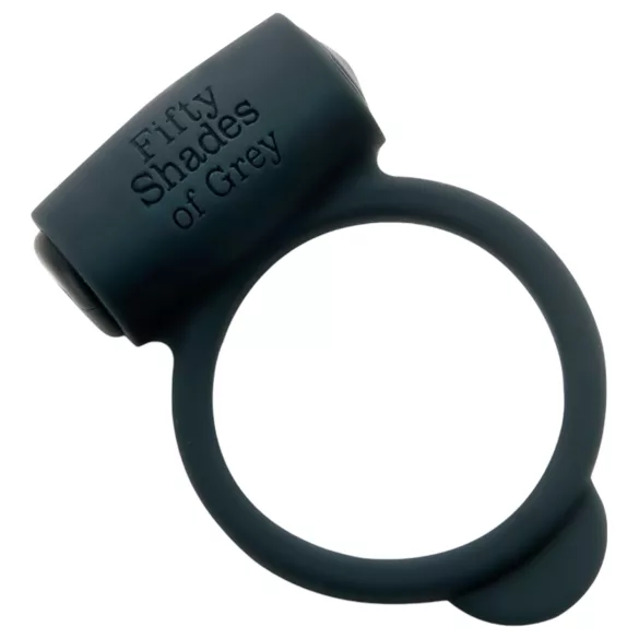 Fifty Shades of Grey - anneau pénien vibrant - silicone noir