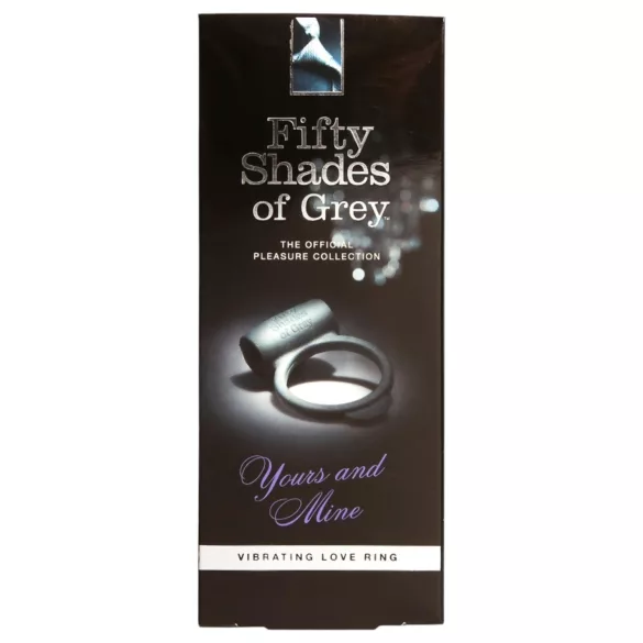 Fifty Shades of Grey - anneau pénien vibrant - silicone noir