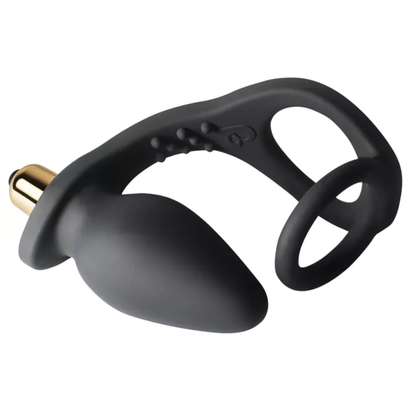 RO-ZEN - double cockring et plug anal vibrant - silicone