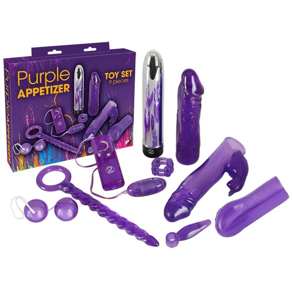 You2Toys - coffret sextoys vibrant 9 pièces - silicone violet