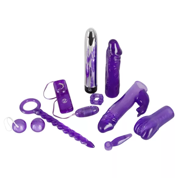 You2Toys - coffret sextoys vibrant 9 pièces - silicone violet