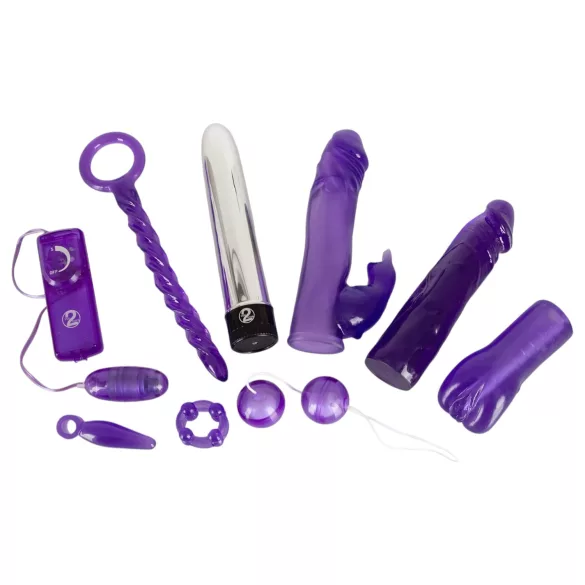 You2Toys - coffret sextoys vibrant 9 pièces - silicone violet