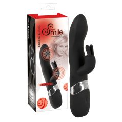 SMILE Blacky - Vibromasseur USB 2 moteurs - silicone noir