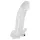 Crystal Skin - gode allonge pénis vibrant - silicone