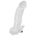 Crystal Skin - gode allonge pénis vibrant - silicone