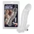 Crystal Skin - gode allonge pénis vibrant - silicone