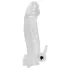 Crystal Skin - gode allonge pénis vibrant - silicone