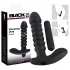 Black Velvets - vibromasseur rainuré moyen - silicone noir