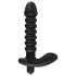 Black Velvets - vibromasseur rainuré moyen - silicone noir
