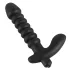 Black Velvets - vibromasseur rainuré moyen - silicone noir